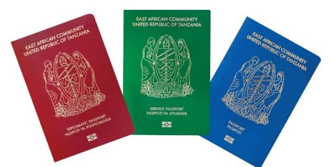 Online Passport Application Form; Tanzania-e-Immigration Online Portal