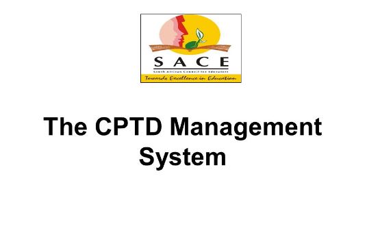 CPTD Management System - SACE Login