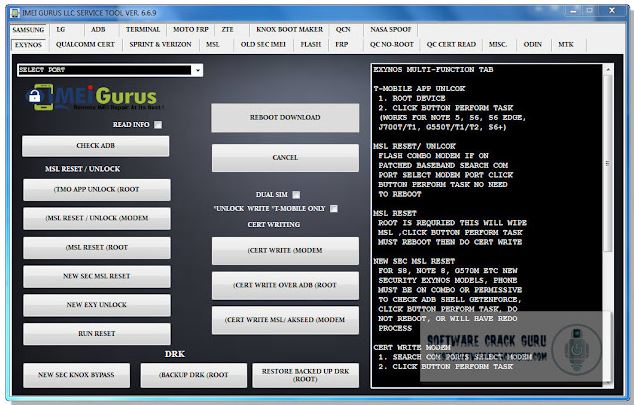 Imei Gurus LLC Service Tool v6.6.9 Free Download