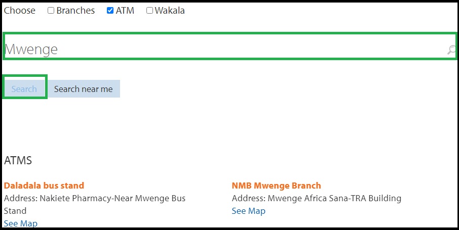 How To Find Nearest NMB Wakala Or ATM