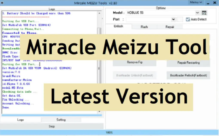 Miracle Meizu Tool v2.18 Setup Free Download