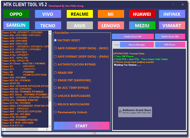 MTK Client Tool V5.2 MediaTek all in one Tool Download
