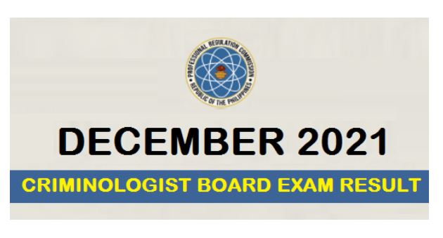 List of Passers in December Criminology Board Exam result 2021