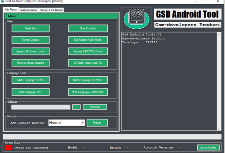GSD Android Tool v1.0.1 Latest Version Free Download