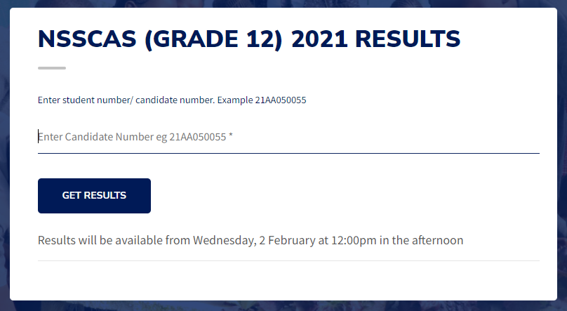 Grade 12 Final Exam Results 2021 Namibia