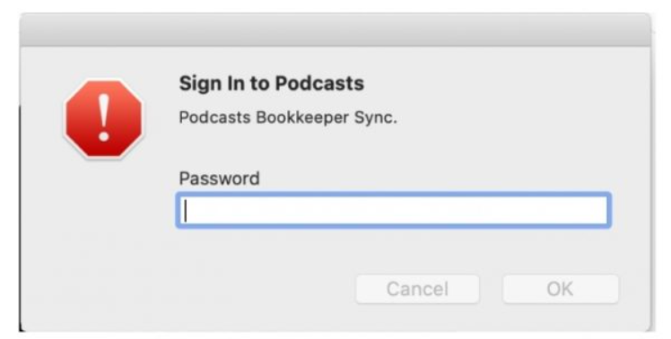 How To Stop Sign In To Podcasts Pop Up On Mac