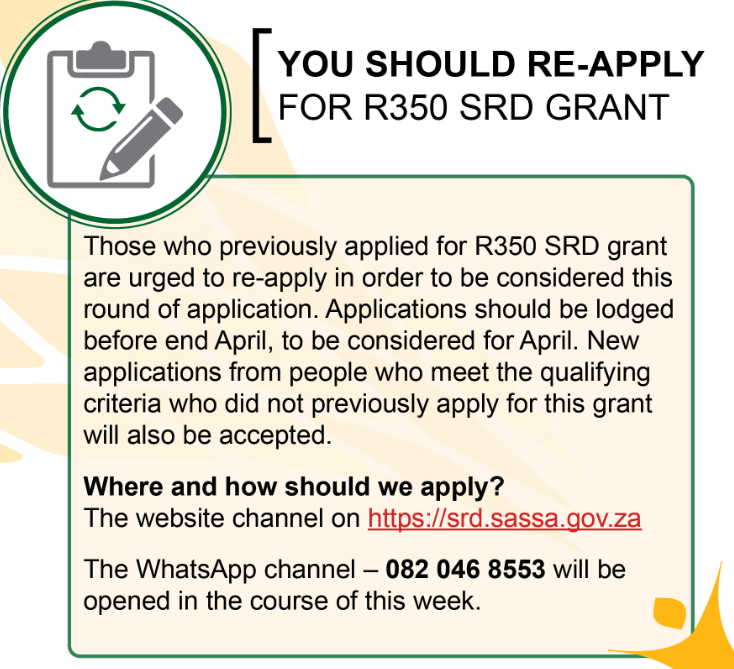 Sassa R350 Grant Reapplication Online 2022 | How To Reapply
