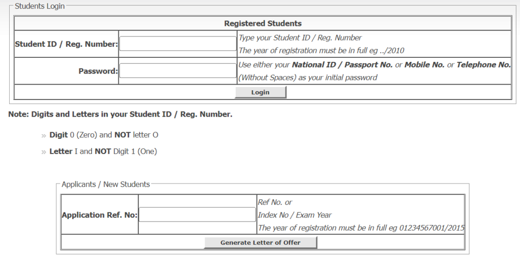 Mount Kenya University Student Portal login
