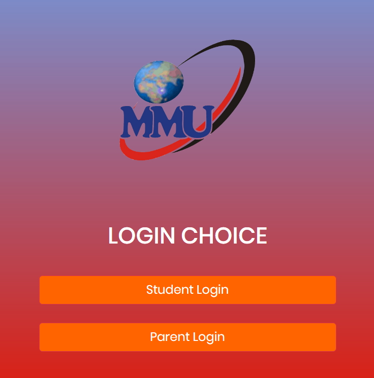MMU Student Portal login