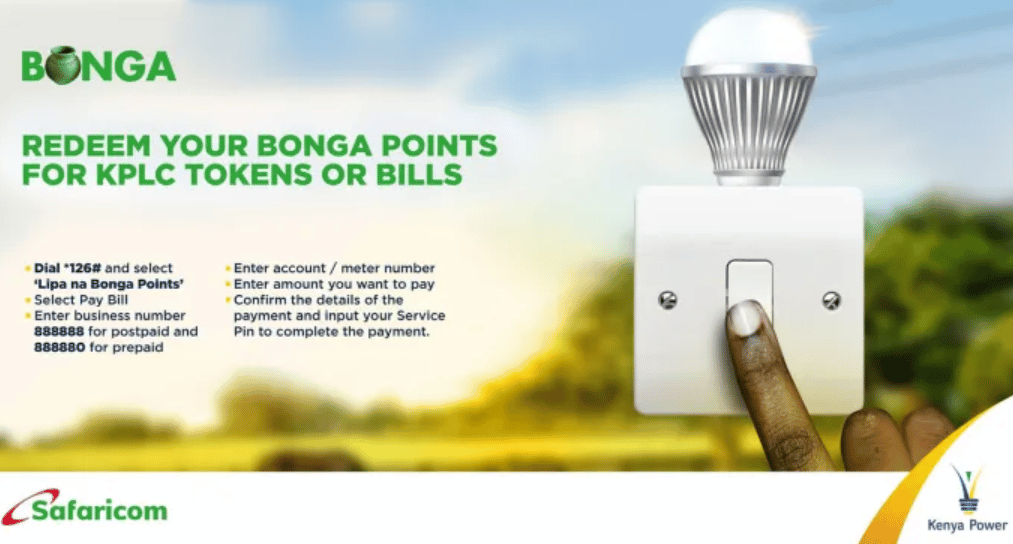 How To Pay KPLC Electricity Bill With Bonga Points