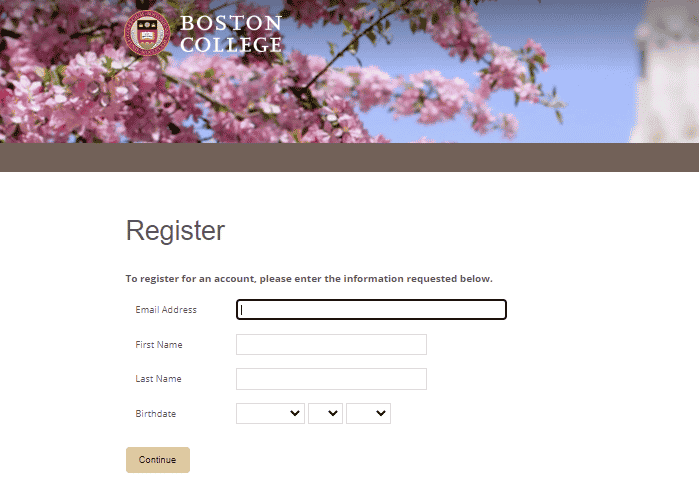 Boston College Application Portal