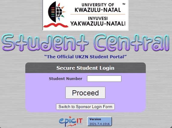 UKZN Student Central Login
