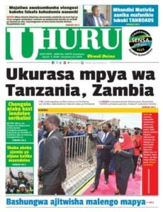 Gazeti la Uhuru 03 August 2022