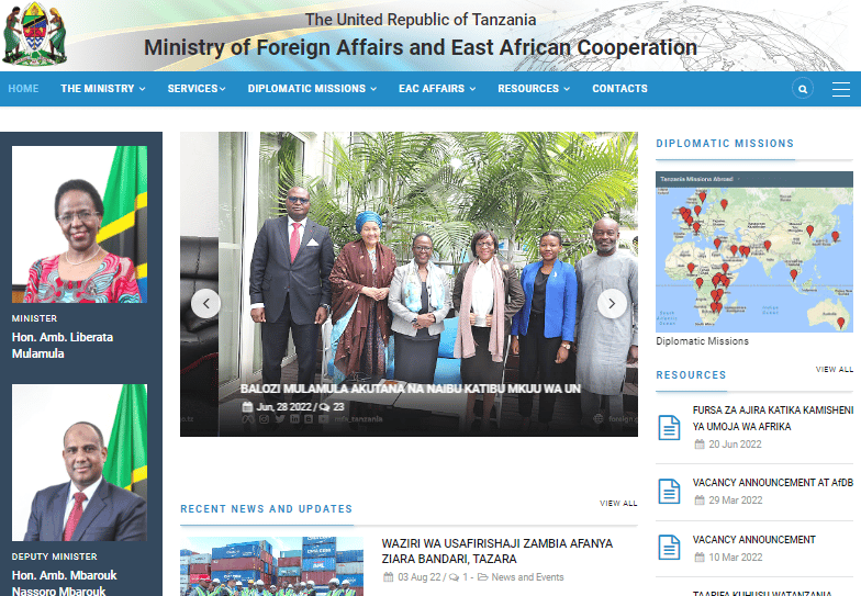 17 New Jobs At the Ministry of Foreign Affairs and East African Cooperation