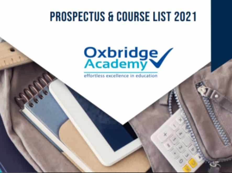 Oxbridge Academy Prospectus 2022 PDF Download