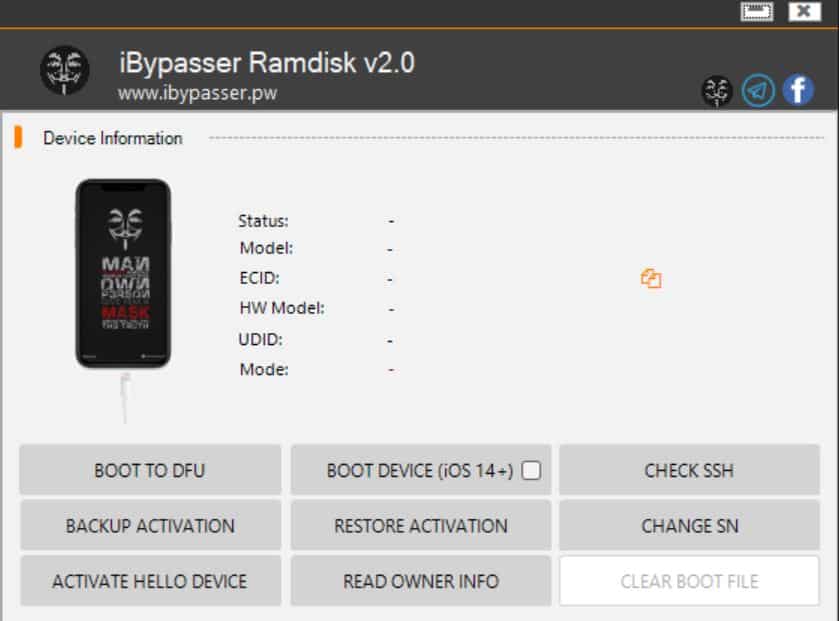Free Download iBypasser Ramdisk Tool V2.0 New Version