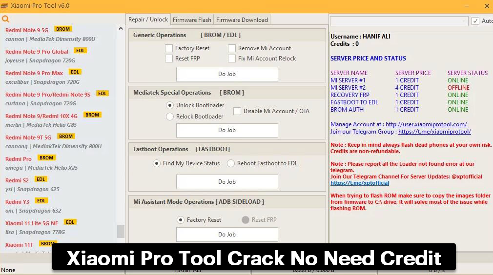 Free Download Latest Xiaomi Pro Tool Crack No Need Credit